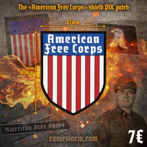 The «American Free Corps» Shield PVC patch
