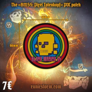 The «BMSS Pixel Totenkopf» PVC patch