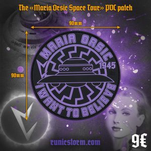 The «Maria Orsic Space Tour» PVC patch