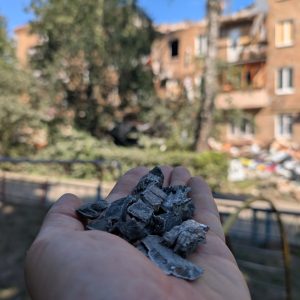 The «Iskander missile debris and shrapnel fragments» donation