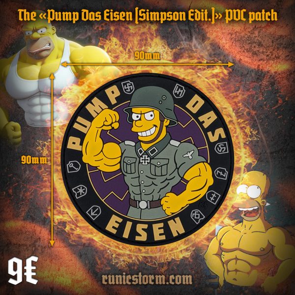 The «Pump Das Eisen (Simpson Edit.)» PVC patch